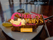 Tablet Screenshot of chutneymarys.com.au